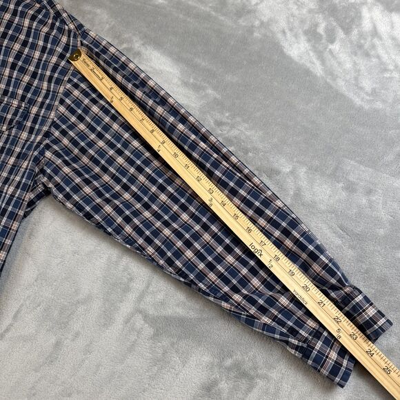 Carhartt Button Shirt Mens XL Blue Brown Plaid Cotton Outdoor Casual Work - Picture 5 of 8